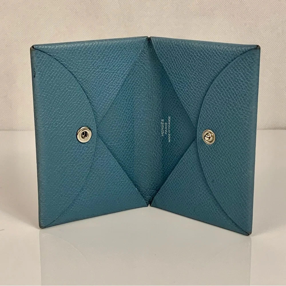 VINTAGE HERMÈS Calvi Card holder - Picture 2 of 16